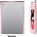 Cute Cartoon Mouse Gifts Initial A-Z Personalized Book Sleeve Pouch Monogrammed Waterproof Book Covers Magic Mouse Printed Pouch with Pockets Protector for Books Lover Reader Women Girls (G)