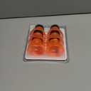 Reusable Soda Can Lids - 6-Pack Spill-Proof, Snap-On Covers for Freshness and Protection, Orange Can Toppers Set of 6