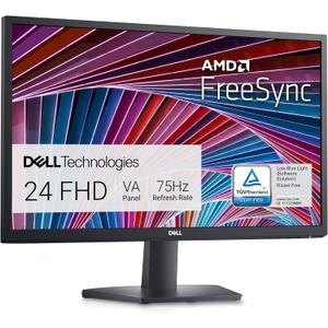 Dell SE2422HX Monitor - 24 inch FHD (1920 x 1080) 16:9 Ratio with Comfortview (TUV-Certified), 75Hz Refresh Rate, 16.7 Million Colors, Anti-Glare Screen with 3H Hardness, AMD FreeSync- Black