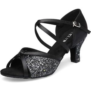 Ballroom Dance Shoes Women, Latin Salsa Bachata Practice Performance Dancer Shoes