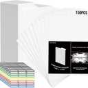 AKONEGE 150 Pack Comic Book Dividers with Tab for Comic Storage Boxes