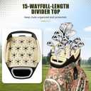 Tivor 15 Way Golf Cart Bag Silent T-Lock,Dividers,Camo Pink Black