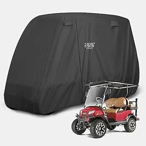 600D Golf Cart Cover. Water, Wind, Rain, Dust and Sun Golf Cart Covers.Universal fit for All 2 Passenger 4 Passenger Golf carts