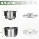 6L-Stainless Steel Salad Rotator, Vegetable Dishwasher, Lettuce Cleaner and Dryer, Kitchen Strainers.