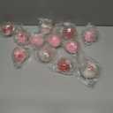 Shappy 12 Pcs Heart Stress Relief Balls Valentines Day Gifts 2.36 Inch Red Acrylic Beads Fidget Sensory Toy Bulk Galentines Day Party Favors Valentine Exchange Gifts