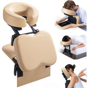 Luxurious 3 in 1 Multipurpose Massage Face Cradle & Cushion for Home Mattress, SPA Table & Desktop, Foldable Adjustable Massage Table Head Rest Face Down Pillow for Bed at Home, Office Siesta Artifact