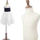 Child Mannequin for Clothes Display, Adjustable Kids Toddler for Apparel Scarf Window Shop Display, 2-3 Years Old, Brown