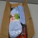 Microfiber Mop Cloth Heads Replacements: One Mop Handle with Two Blue Microfiber Cloth Heads Compatible with All Standard US Threading Pole