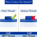 Cryspool 05015 Spa Filter Compatible with 5CH-35, PMAX50P4, PAS35P, Maax 104309, FC-0300, 35 Sq. Ft hot tub Filter Cartridge, 1 1/2" MPT, 2 Pack