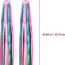 NUOBESTY 1 Pair of Kids Bike Streamers - Colorful Handlebar Tassels for Bicycles, Tricycles, Baby Carriers & Toddler Bike Accessories (10.82 inch)