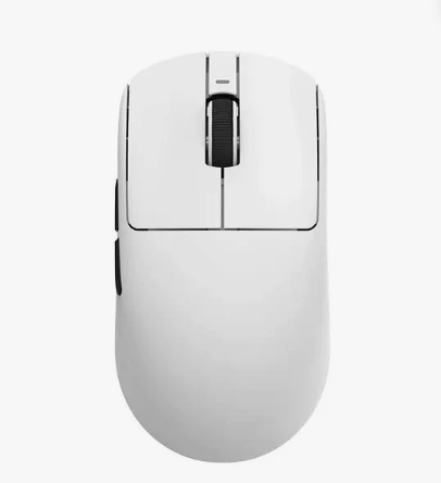 MELOGAGA Wireless Gaming Mouse, 2.4G/Bluetooth 5.4/USB-C 3-Mode Wired/Cordless Game Mice with 8 Adjustable DPI, Ergonomic Rechargeable Computer Mouse for PC, Mac, PS5, Tablet -White