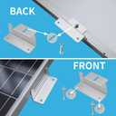 16 Units per Set Solar Panel Mounting Z Brackets, Solar Panel Mounting Brackets Lightweight Aluminum Corrosion-Free for RVs, Trailers, Boats, Yachts, Wall and Other Off Gird Roof