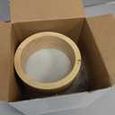 Baderke 2 Pcs Wood and Marble Wine Bottle Coaster Set, Wine Holder for Champagne Bottles and Any Occasion(White Base)