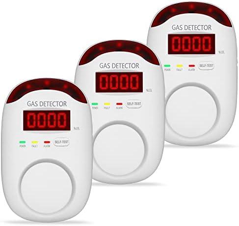 1 Packs Natural Gas Detector - Gas Leak Detector for Home,RV, Gas Detectors for Home Natural Gas,Combustible Gas Detector for LNG, LPG,Propane,Methane.