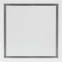 Fittes Framed Exhaust Mount [Luxe], Minimalist Solid Steel Bathroom Ventilation Fan Upgrade Cover for Wall or Ceiling, Easy 15-Min DIY Install, 14.25"x14.25" Cotton White