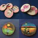 Unfinished Natural Wood Slices Wooden Circles with Tree Bark Log Discs for DIY Craft Rustic Wedding Ornaments