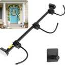 Garland Hanger for Front Door,Adjustable Fits 32"- 39" Doors,Load Capacity 20 lbs No Screws and Drilling,Easter Independence Day Decoration Holder for Wreaths,Lights & More