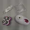 Electric Razors for Women - Upgraded Electric Shaver for Women with Magnetic Heads, Rotary Hair Remover Kit for Legs Bikini Face, Lady Trimmer for Sensitive Skin, Detachable and Waterproof, Purple