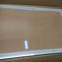 Cork Board Bulletin Board, 30" x 20" Rustic White Wooden Frame Corkboard for Wall, Hanging Vision Board, Pin Board for Home Room Dorm Office Decor
