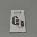 FITVII FINO 2 Slim Fitness Tracker, Smart Watch with Blood Oxygen, Sleep Monitor, 24/7 Heart Rate & Blood Pressure, IP68 Waterproof Health Activity Trackers with Calories Step Counter for Women Men (Black)
