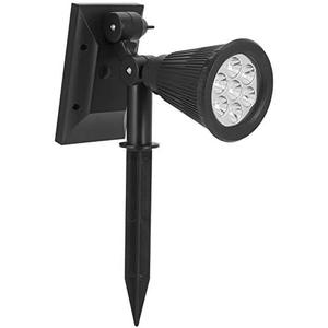 6LED Solar Light Adjustable Outdoor Garden Spotlight Lawn Lamp Landscape Lighting for Lawns, Garages, and Landscapes (Color Light)