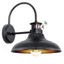 Motion Sensor Outdoor Barn Lights - Dusk to Dawn Farmhouse Gooseneck Barn Light, 12" Large Black Porch Light Fixture Wall Mount, Exterior Wall Lighting Fixture for Garage Patio Doorway, 1 Pack