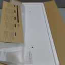 Amada HOMEFURNISHING Floating Shelves Large, 24 x 7 Inch Wall Shelves for Bathroom, Bedroom, Kitchen, Shelves for Wall Decor Set of 2, White - AMFS06