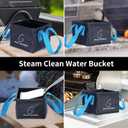 Collapsible Water Bucket for Grill Brush Heads, Durable Dunk Tank for Stainless-Steel Grates and Steam Grills (Bucket Only, No Brush Included)