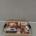 Farberware Build-A-Board Bamboo Cutting Board with Built-In Compartments & Clear Locking Lid, Black Handles  Charcuterie, Snack Tray, Food Prep and Serving Platter