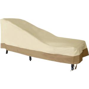 Patio Chaise Lounger Cover, Heavy Duty Waterproof 600D Oxford Fabric Outdoor Furniture Lounge Chair Cover for All Weather Protection, Large Size W29.5''x D78''x H32''/14''