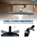 1.25 Inch Vacuum Brush Attachment Kit Compatible with Vacuums Hose 1-1/4 Inch - 1.25 Inch Shop Vac Accessories: Horse Hair Dust Brush, Vacuum Extension Wand and More (2 Pack)