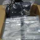 100Pcs Clear Plastic Horizontal Name Tags Badge ID Card Holders and 100Pcs Black Lanyards with Clip lanyards for id Badges (Black