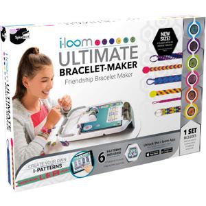 SpiceBox: i-Loom Bracelet Maker, the Ultimate Art and Craft Kit for Creating Beautiful Friendship Bracelets, 12 Different Patterns Included, For Ages 8 and up