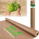 Biodegradable Weed Barrier, Heavy Duty Garden Paper Weed Biodegradable Landscape Fabric Paper Weed Barrier Paper Mulch Rolls for Weeds, Paper Mulch Rolls Garden Paper for Outdoor Garden Lawn (4x300ft)