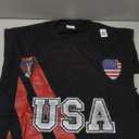 American Soccer Jersey USA Flag Football Ball July 4 Travel T-Shirt Size L