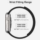 Magnetic Silicone Band Compatible with Apple Watch Band 42mm 41mm 40mm 38mm Series 11 10 9 8 7 6 5 4 3 & SE 3/2/1 Strong Magnetic Clasp, Waterproof & Adjustable (Black)