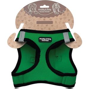 Murphy & Roxy No-Pull Dog Harness  Adjustable Vest Harness with Reflective Trim for Small to Medium Dog Breeds  Heavy-Duty and Comfortable for Walking, Training for Pets, Green (Size S)