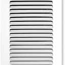 Sierra Grates 4 x 14 Inch Return Air Vent Cover, Solid Steel HVAC Grille for Wall or Ceiling, White Duct Opening, Durable Return Air Vent Cover, Airflow Ventilation Grille for Home or Office