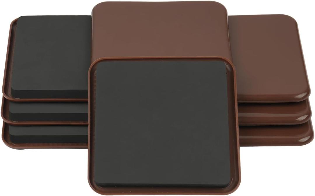 new space 8 Pack Furniture Sliders, 4.7 Inch Sliders for Furniture on Carpet for Sliding Heavy Furniture, Furniture Sliders for Carpeted Floors - Safeguard Carpeted Floors!