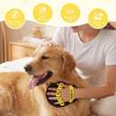 2 x Pet Hair Removal Glove, Cat & Dog Hair Remover Magic Brush, Dog Grooming Gloves with Paw 5-Finger Design, Pet Hair Removal Tool for Car, Couch, Carpet, Furniture, Clothing