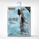 Spooktacular Creations Halloween Shark Costume, Adult Shark Costume, Jumpsuit Marine for Halloween Dress Up (Gray, S)