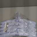 Thicker Padded Hangers for Women Clothing Sweaters,Anti-Slip Satin Hangers Padded Cute Hanger with Bow,Silky Fabric Hanger for Closet (Blue)