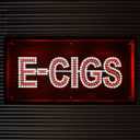 LED E-CIGS Sign for Smoke Shops - Super Bright Vape Store Sign with Unique Design, High Visibility & Easy Hanging Installation for Retail Window Displays