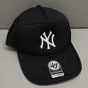 47 Trucker NY Hat, Black, Adjustable