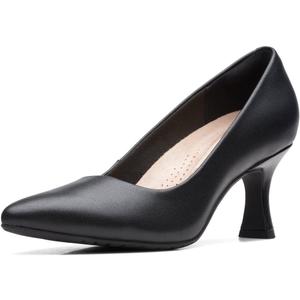 Clarks Women's Kataleyna Gem Pumps (9.5, Black Leather)