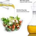 13 ounce/380 ml Olive Oil and Vinegar Dispenser Glass Cruet Decanter for Kitchen,Lab glassware seal handicraft Keeps Oil Fresh Longer,Soap Dispenser Bottle No Funnel Needed