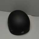 VCAN Cruiser Solid Half Face Motorcycle Helmet (S, Flat Black)