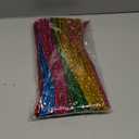 100Pcs Glitter Sparkle Pipe Cleaners Tinsel Chenille Stems,10 Colors Metallic Pipe Cleaner for DIY Crafts,Arts,Wedding,Home,Party,Holiday Decoration 6 mm x 12 Inch (100)