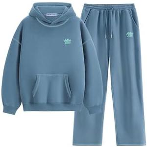 Aelfric Eden Womens Sweatsuits 2 Piece Set Oversized Fleece Hoodie and Sweatpants Track Suits Sweat Matching Lounge Pants, XL