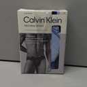 Calvin Klein Men's Underwear Micro Stretch 3-pack Hip Brief (Large, Shoreline, Royalty, Blue Bell)